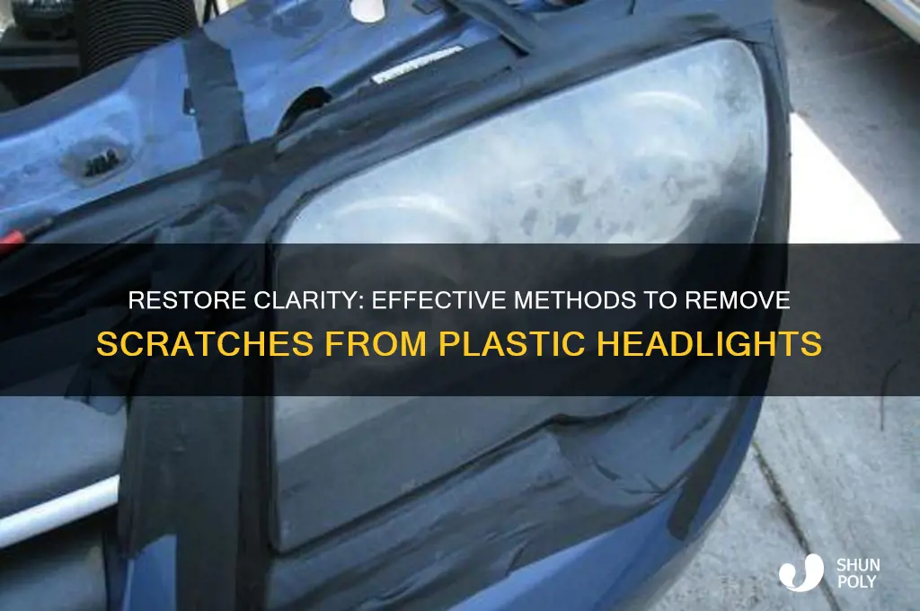 how to get rid of scratches on plastic headlights
