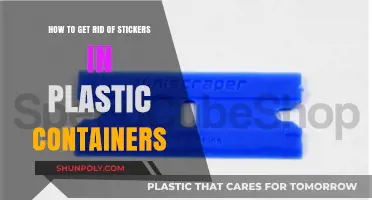 Easy Ways to Remove Stickers from Plastic Containers Effortlessly
