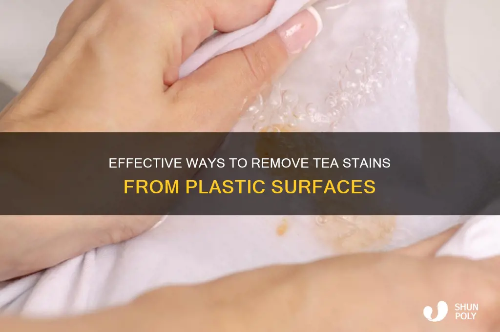 how to get rid of tea stains on plastic