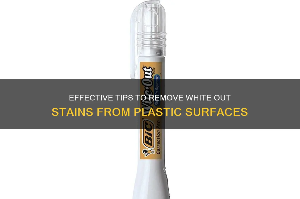 how to get rid of white out on plastic