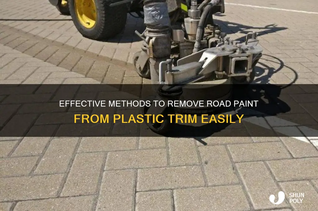 how to get road paint off plastic trim