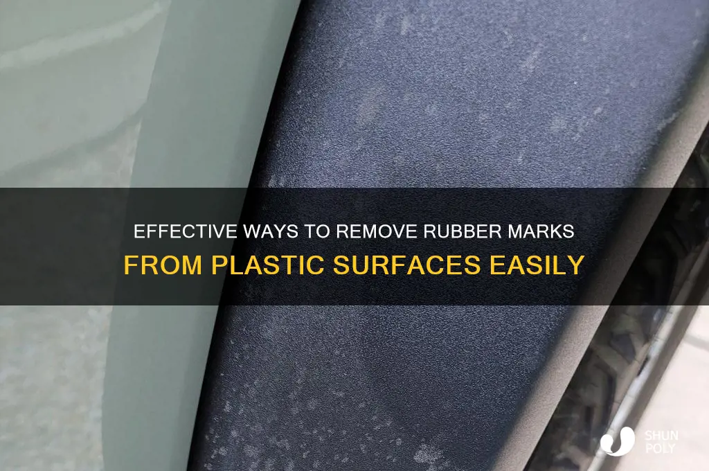 how to get rubber marks off plastic