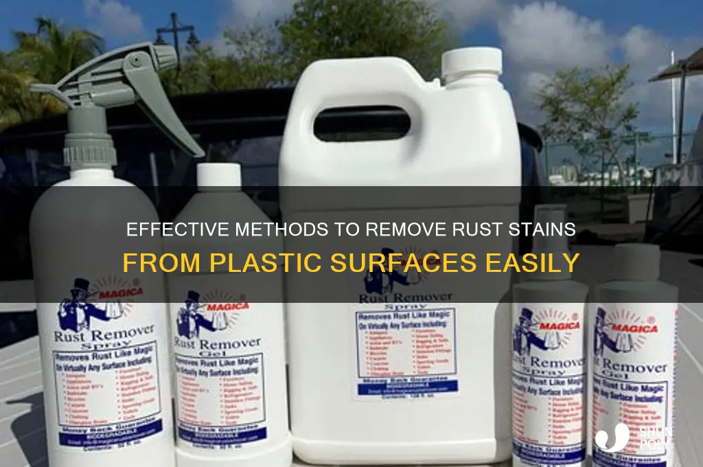 how to get rust stain off plastic