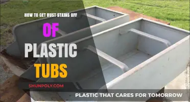Effective Methods to Remove Rust Stains from Plastic Tubs Easily