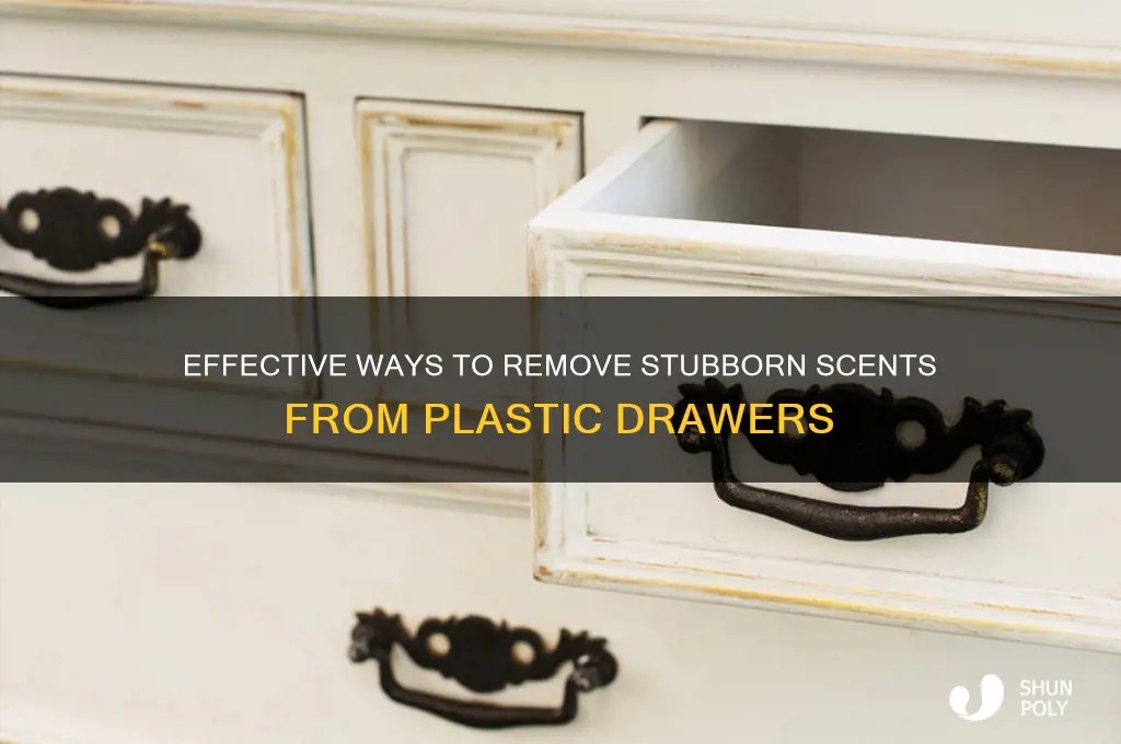 how to get scents out of plastic drawes