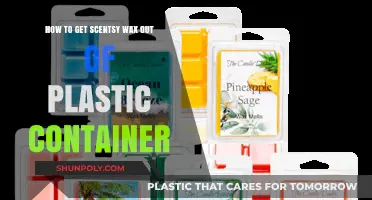 Removing Scentsy Wax: Cleaning Plastic Containers