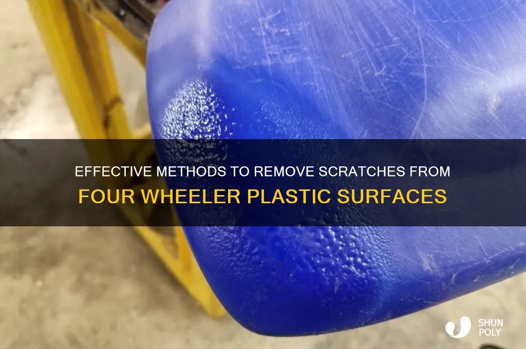 how to get scratches out of four wheeler plastic