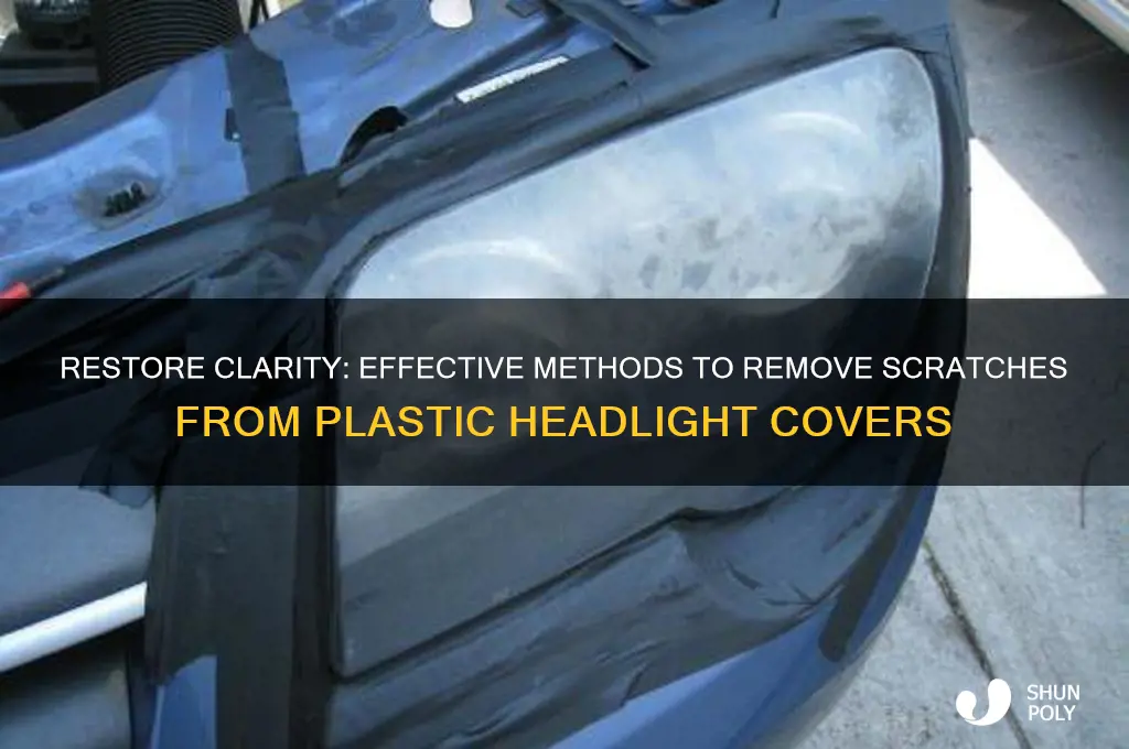 how to get scratches out of plastic headlight covers