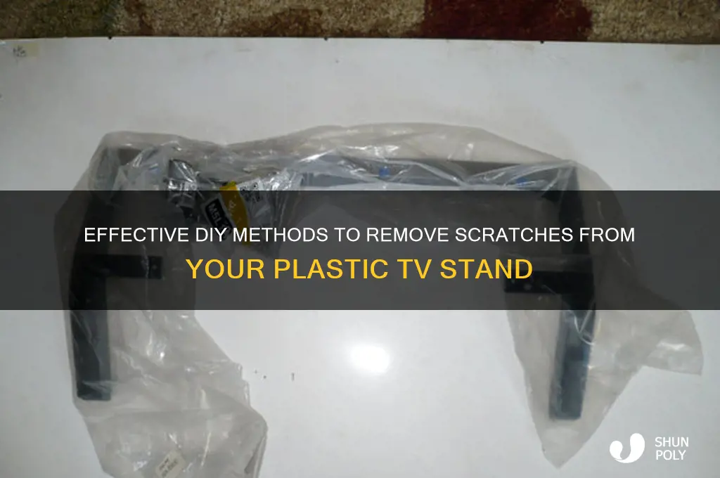 how to get scratches out of plastic tv stand