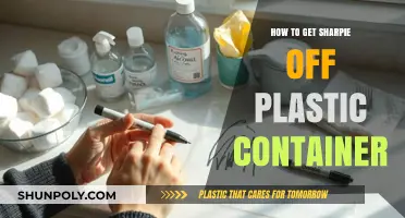 Removing Sharpie Stains from Plastic Containers: A Quick Guide