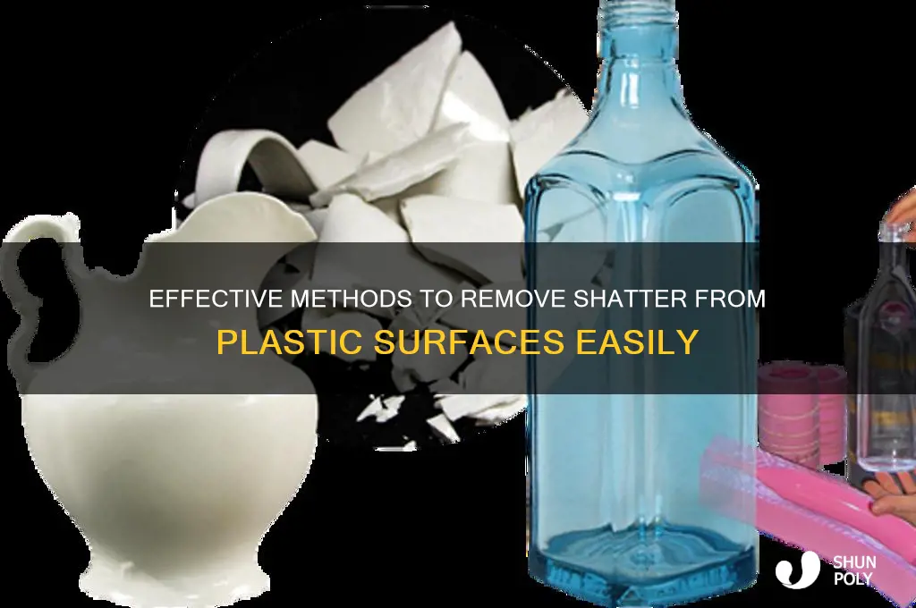 how to get shatter off plastic