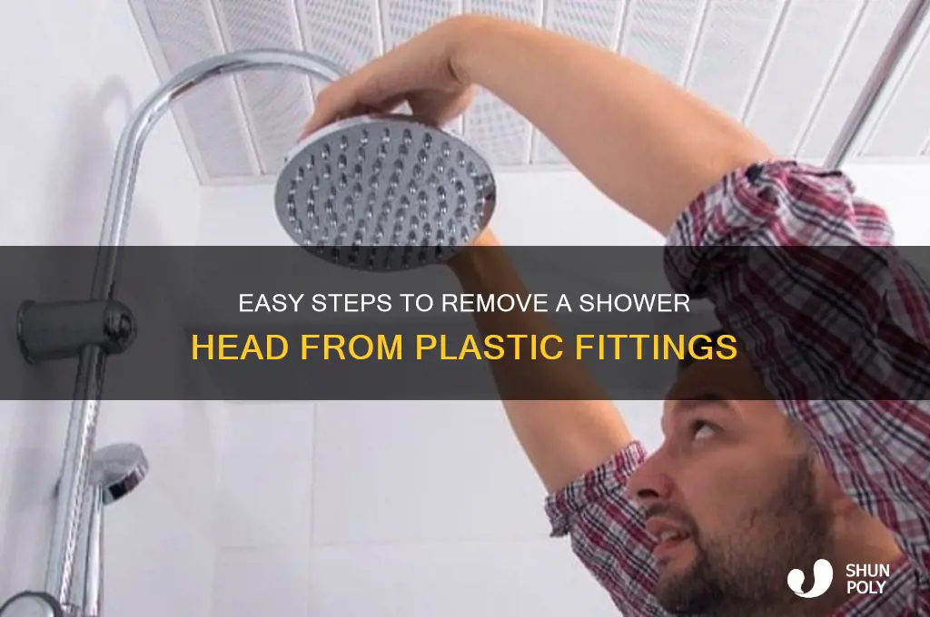 how to get shower head off plastic