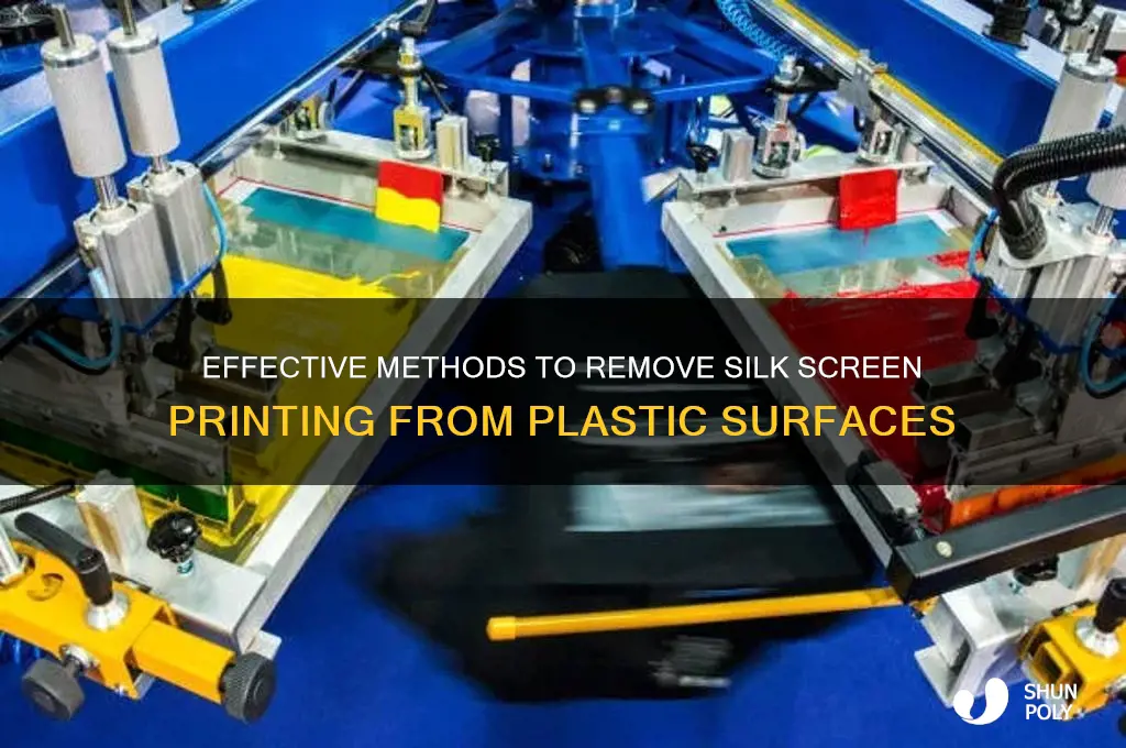 how to get silk screen off plastic