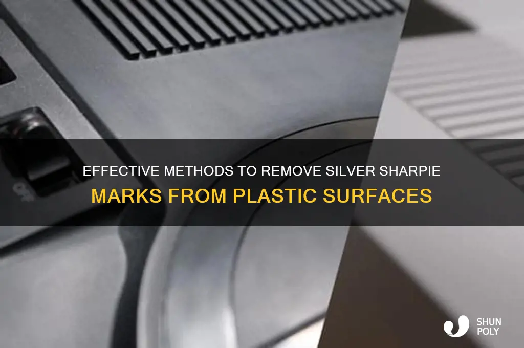 how to get silver sharpie off of plastic
