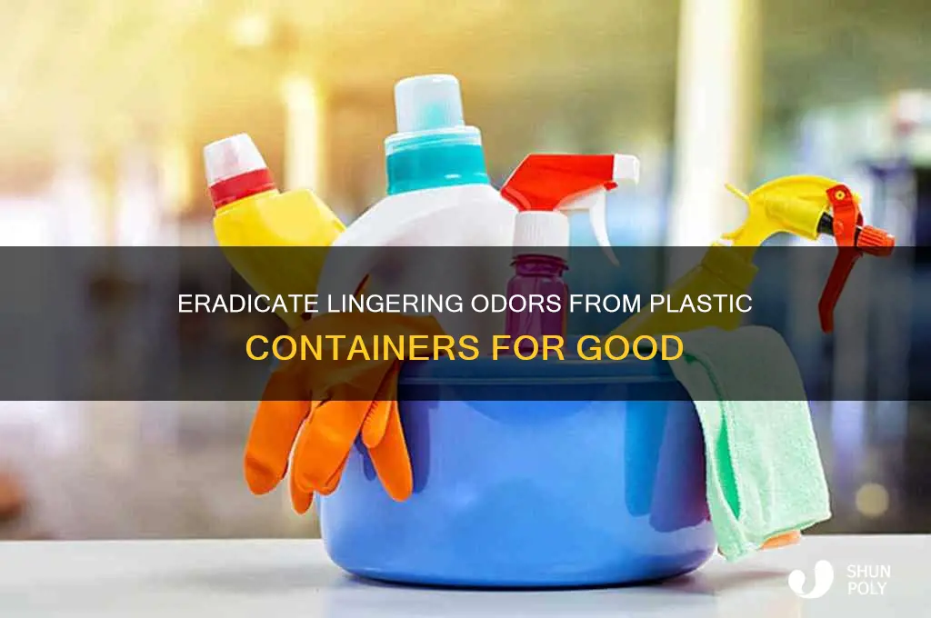 how to get smell out of plastic container
