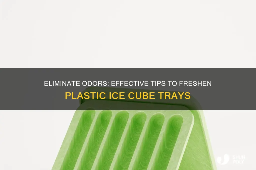 how to get smell out of plastic ice cube trays