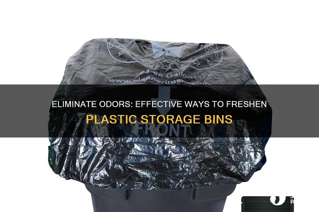 how to get smell out of plastic storage bins