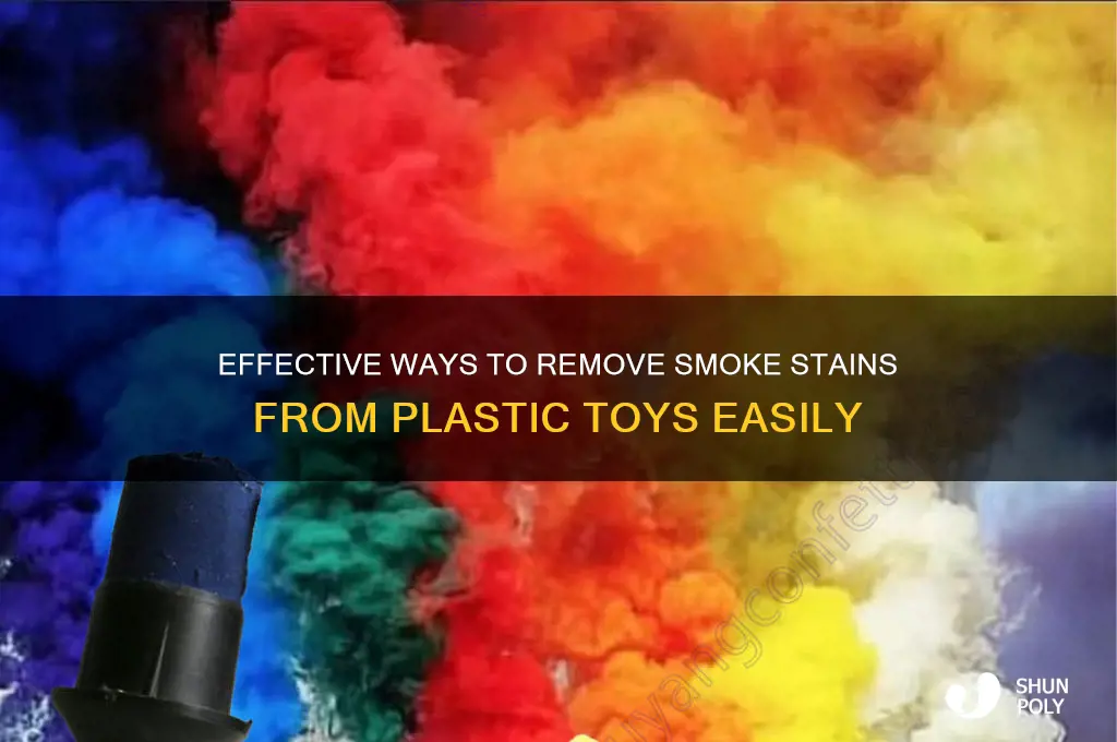 how to get smoke stains off of plastic toys