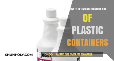 Spaghetti Sauce Stains: Removing Them from Plastic Containers