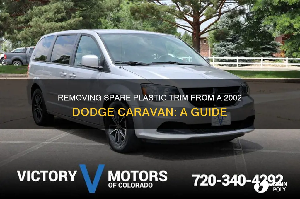 how to get spare plastic t off 2002 dodge caravan