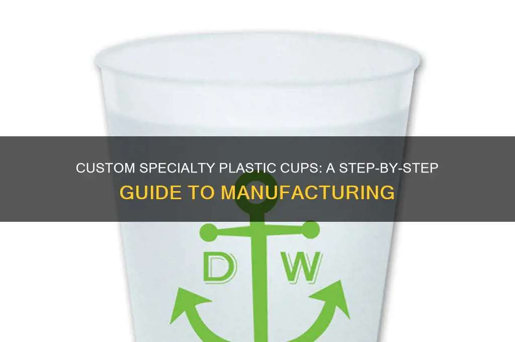 how to get speciality plastic cups made