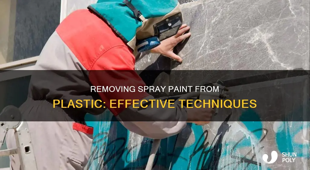 how to get sprau paint off plastic