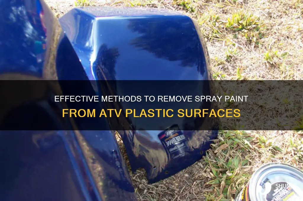 how to get spray paint off atv plastic