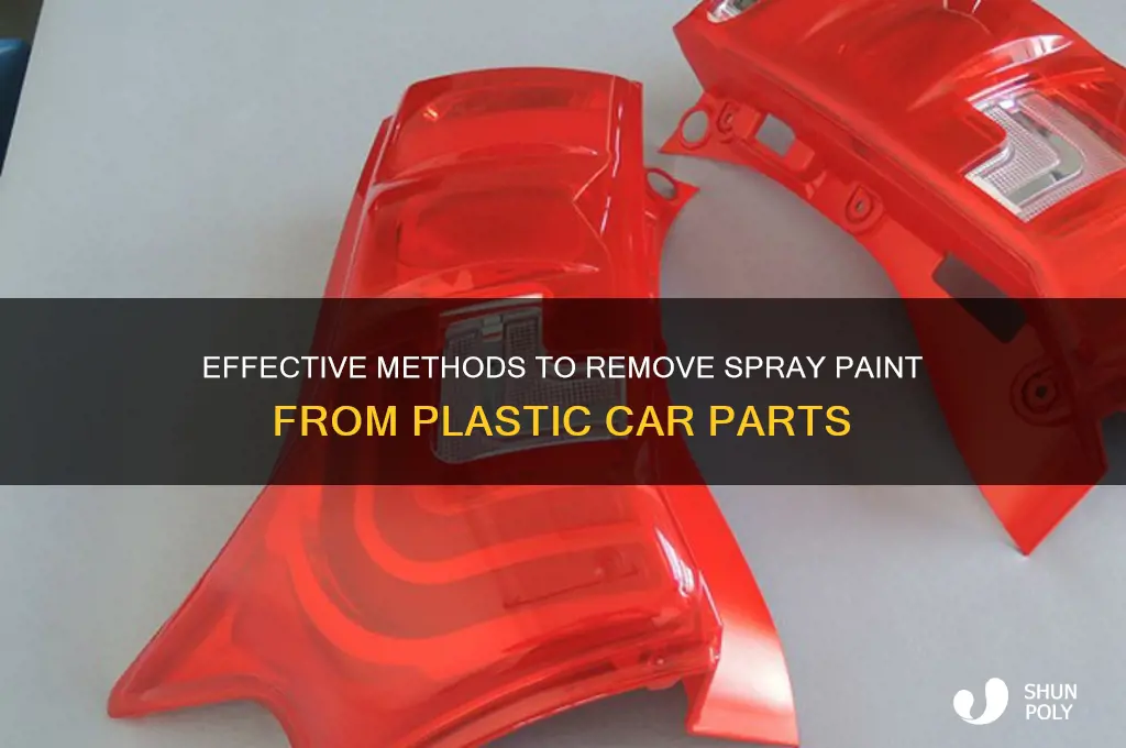 how to get spray paint off plastic car parts