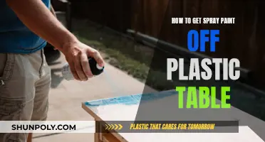 Removing Spray Paint from Plastic Tables: Effective Methods