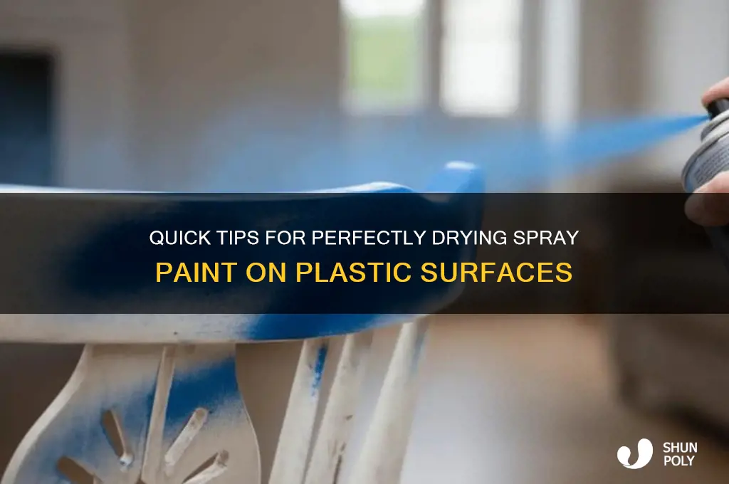 how to get spray paint to dry on plastic