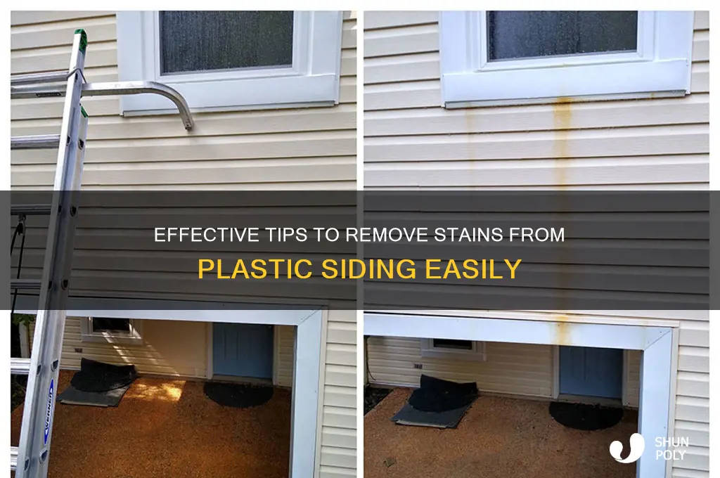 how to get stain off plastic siding