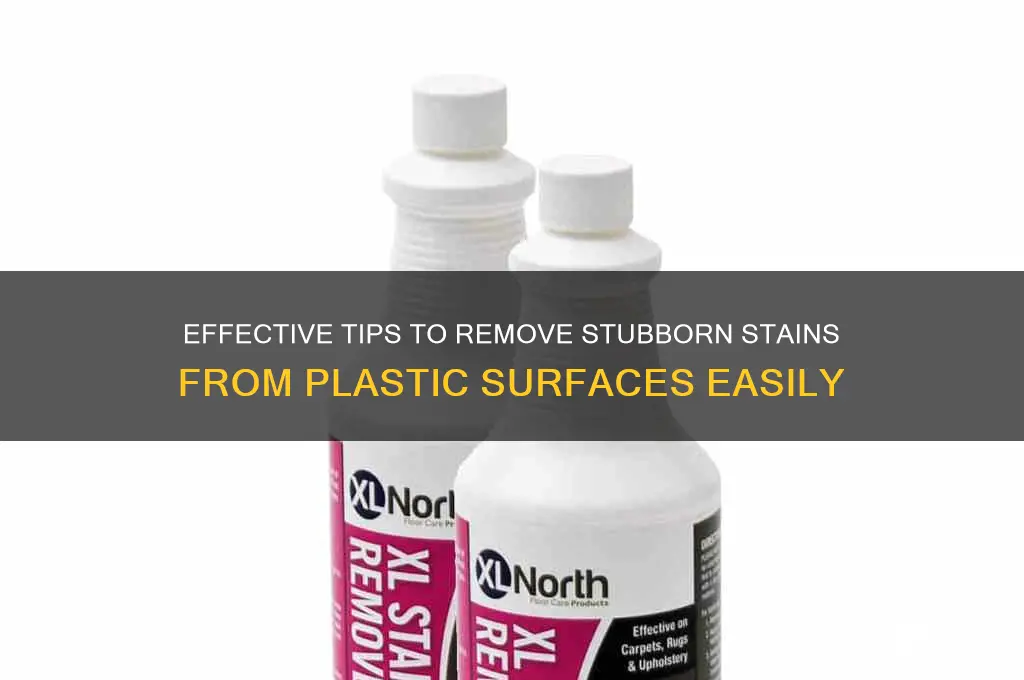 how to get stains off of plastic