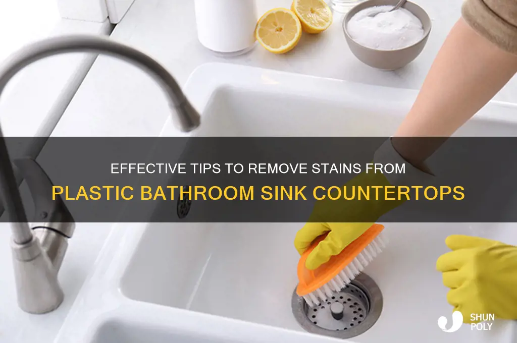Effective Tips To Remove Stains From Plastic Bathroom Sink Countertops ...
