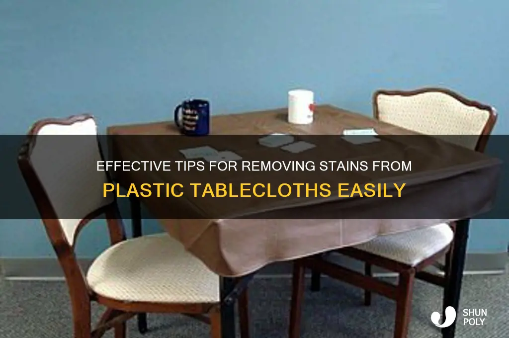 how to get stains out of plastic tablecloths