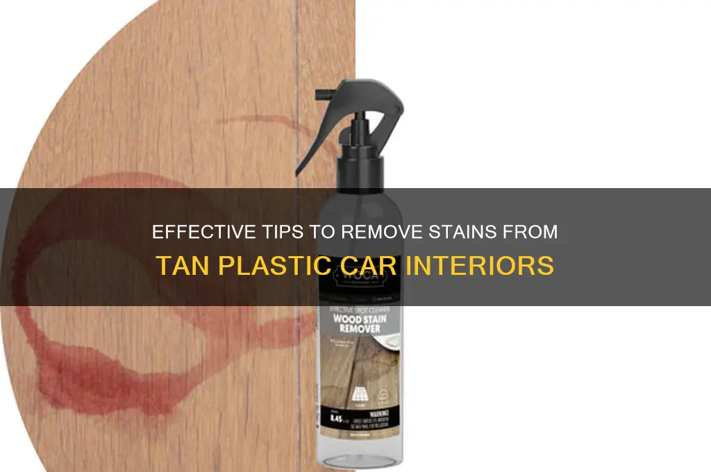how to get stains out of tan plastic interior