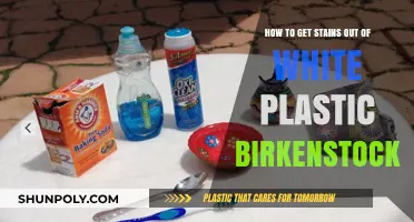 Effective Stain Removal Tips for White Plastic Birkenstocks