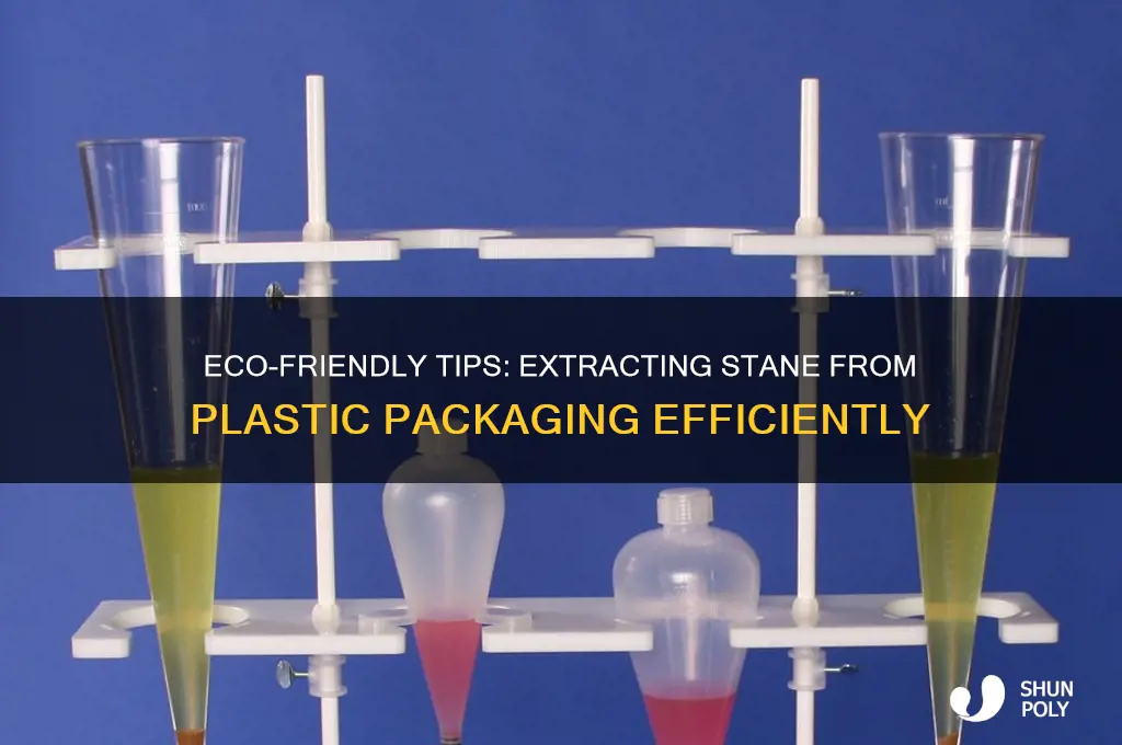 how to get stane from packing of plastic