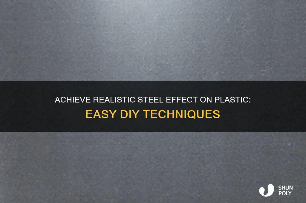 how to get steel effect on plastic
