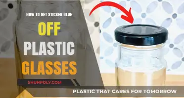 Easy Tips to Remove Sticker Glue from Plastic Glasses