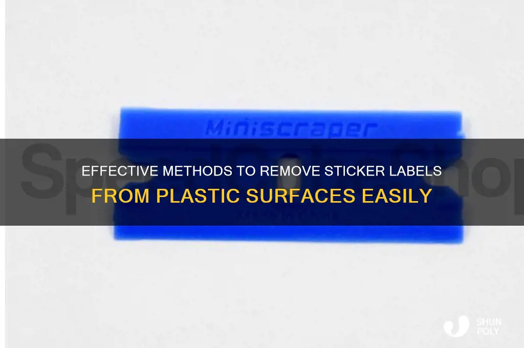 how to get sticker label off plastic
