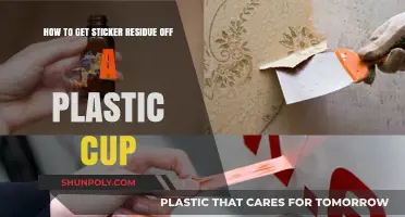 Easy Ways to Remove Sticker Residue from Plastic Cups