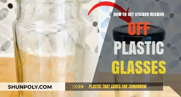 Easy Tips to Remove Sticker Residue from Plastic Glasses