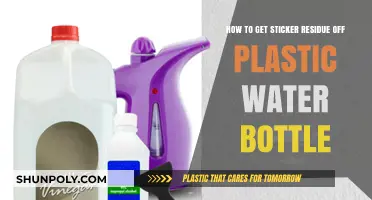 Effective Ways to Remove Sticker Residue from Plastic Water Bottles