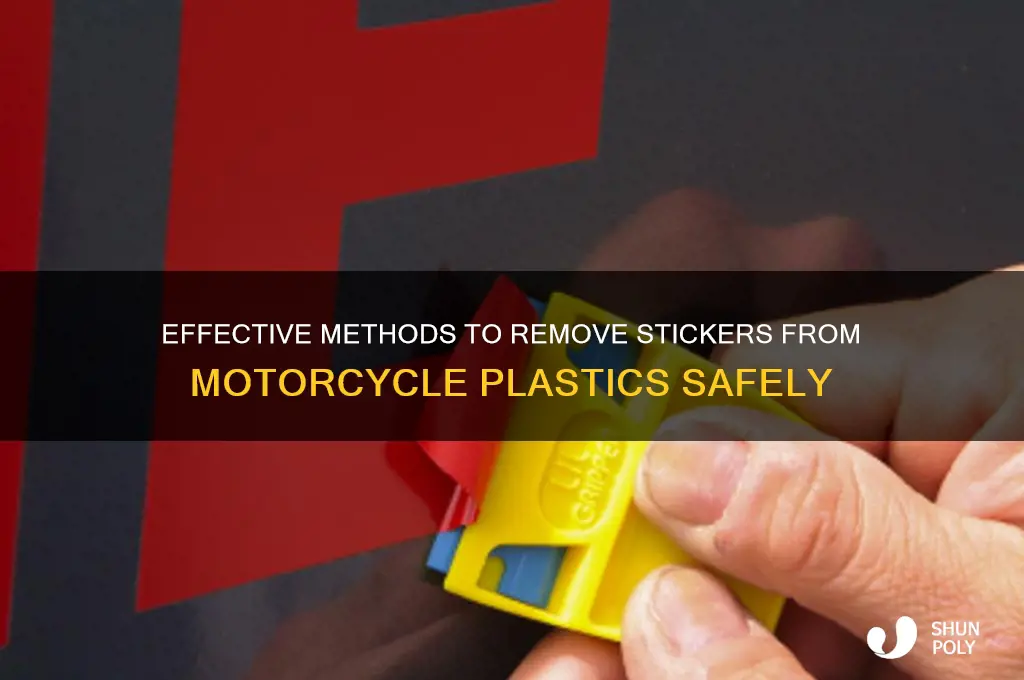 how to get stickers off motorcycle plastics