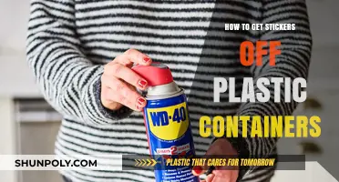 Removing Stickers from Plastic Containers: Quick and Easy Methods