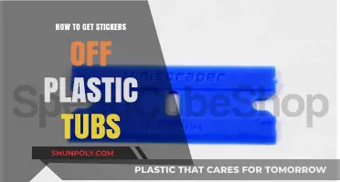 Effective Methods to Remove Stickers from Plastic Tubs Easily