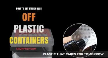 Removing Glue from Plastic Containers: An Easy Guide