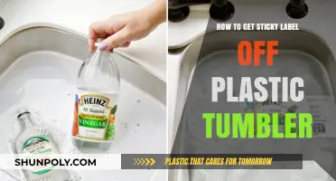 Easy Ways to Remove Sticky Labels from Plastic Tumblers