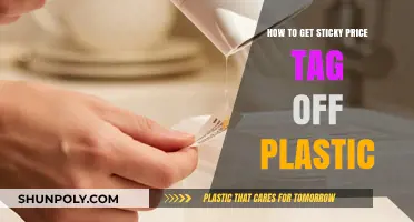 Effective Ways to Remove Sticky Price Tags from Plastic Surfaces