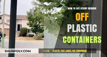 Effective Ways to Remove Sticky Residue from Plastic Containers Easily